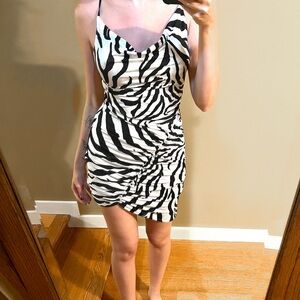 Zebra Mini Dress AFRM Palmetto Mini Dress